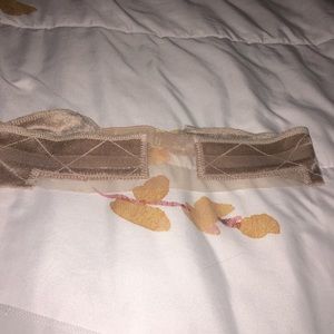 Beige T Lace velvet wig grip adjustable with silicone strip